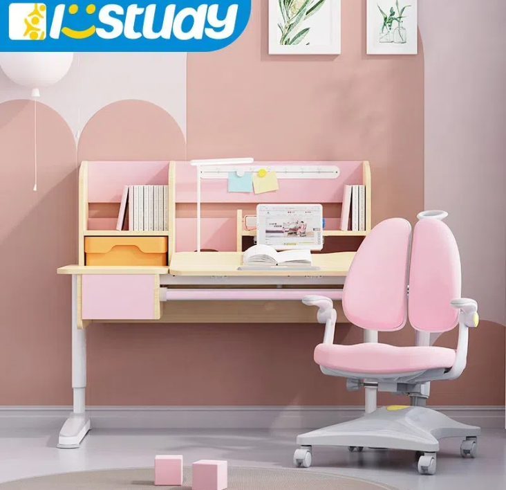 Conjunto de mesas y sillas infantiles de madera de istudy