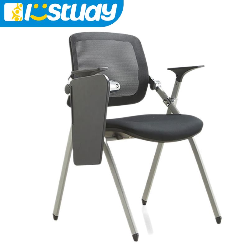 Folding Modern Office Conference Training Room Chair with Writing Tablet