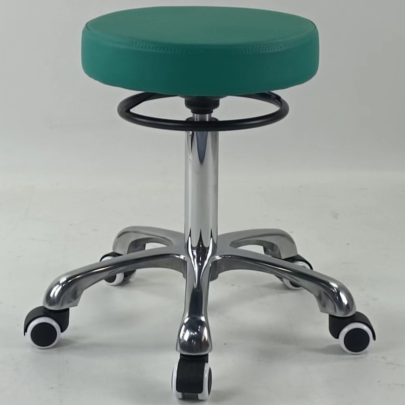 Rolling Stool with Wheels 400lbs Weight Capacity,Heavy Duty Lash Chair Adjustable for Tatoo Lab Massage Salon Spa Bar Drafting Nail Teach,360 Swivel,Leather,Thick Seat Padding