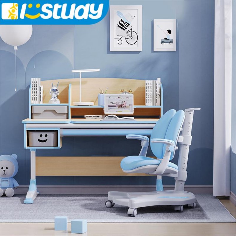 iStudy Children's Study Desk and Chair Set - Adjustable, Ergonomic, and Fun Learning Space